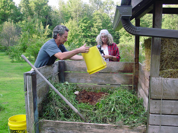 emptying the bucket